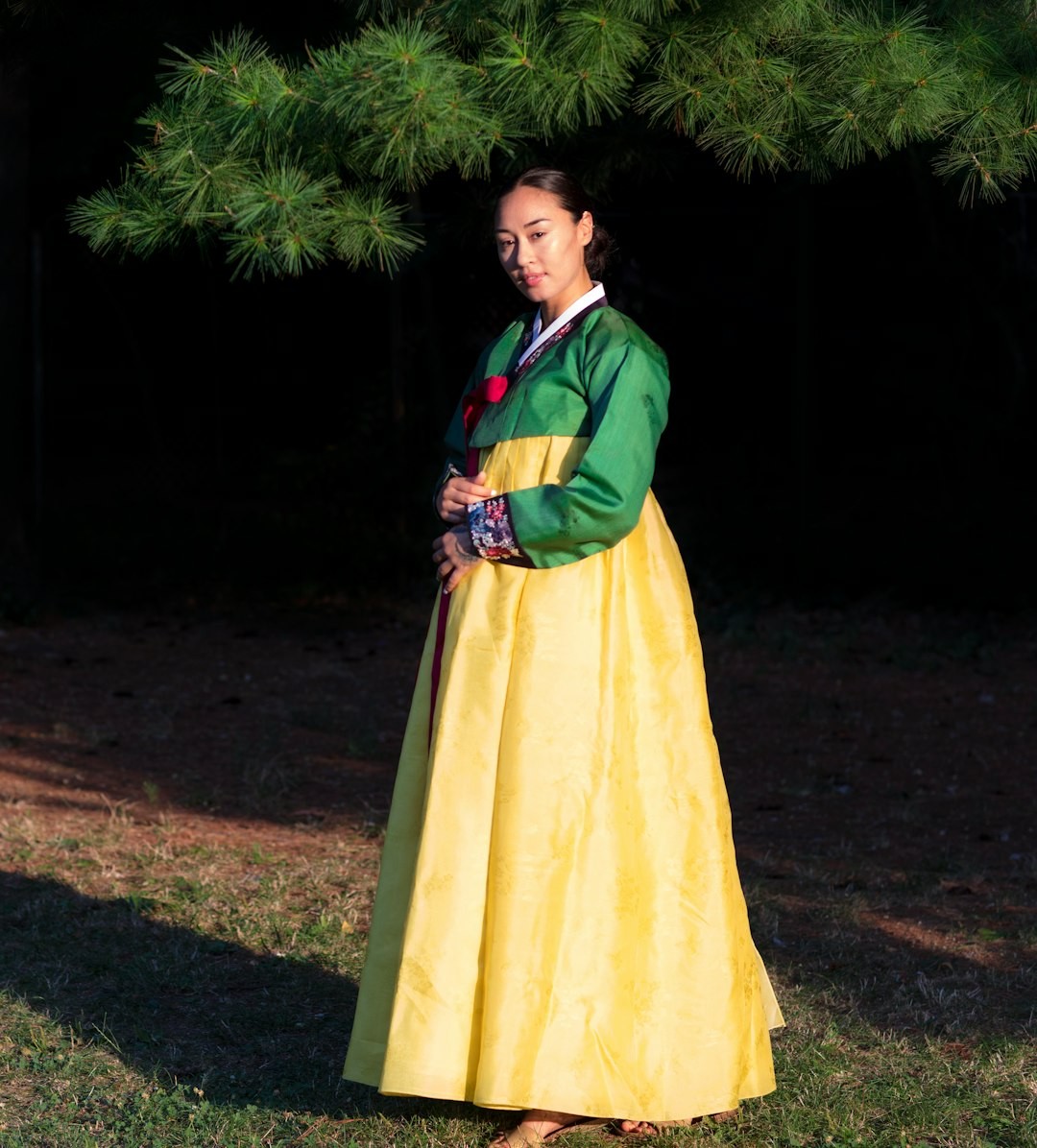 The korean national dress called a Hanbok